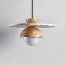 Disc Shaped Travertine Kalse Pendant Lamp