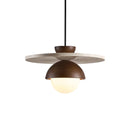 Disc Shaped Travertine Kalse Pendant Lamp