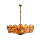 Solaris Disc Murano Glass Chandelier