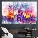 Disney Wall Art, Cinderella Castle Disney Print Wall Art, by MyGreatCanvas | Canvas Wall Art Prints | Photo Prints & Wall Decor
