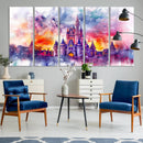Disney Wall Art, Cinderella Castle Disney Print Wall Art,
