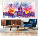 Disney Wall Art, Cinderella Castle Disney Print Wall Art,