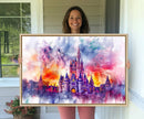 Disney Wall Art, Cinderella Castle Disney Print Wall Art, by MyGreatCanvas | Canvas Wall Art Prints | Photo Prints & Wall Decor