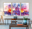 Disney Wall Art, Cinderella Castle Disney Print Wall Art,