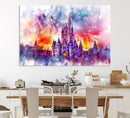 Disney Wall Art, Cinderella Castle Disney Print Wall Art,