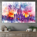 Disney Wall Art, Cinderella Castle Disney Print Wall Art,