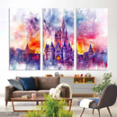Disney Wall Art, Cinderella Castle Disney Print Wall Art,
