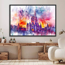Disney Wall Art, Cinderella Castle Disney Print Wall Art,