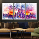 Disney Wall Art, Cinderella Castle Disney Print Wall Art, by MyGreatCanvas | Canvas Wall Art Prints | Photo Prints & Wall Decor