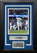 Freddie Freeman Walk-Off Grand Slam LA Dodgers 8x10 Framed Portrait Photo with Engraved Autograph by Dynasty Sports & Framing
