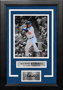 Manny Ramirez Los Angeles Dodgers 8" x 10" Framed Spotlight Baseball Photo with Engraved Autograph by Dynasty Sports & Framing