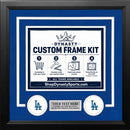 Los Angeles Dodgers Custom MLB Baseball 11x14 Picture Frame Kit (Multiple Colors) by Dynasty Sports & Framing
