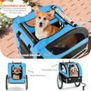 Dog Bike Trailer Foldable Pet Cart with 3 Entrances for Travel by LJGDeals