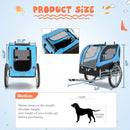 Dog Bike Trailer Foldable Pet Cart with 3 Entrances for Travel by LJGDeals