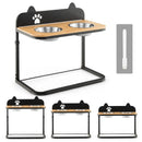 Dog Bowl Stand with 2 Stainless Steel Food Water Bowls by LJGDeals