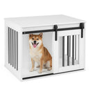 Dog Crate Furniture Heavy Duty Dog Kennel with Sliding Barn Door by LJGDeals