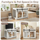 Dog Crate Furniture Heavy Duty Dog Kennel with Sliding Barn Door by DirectDeals