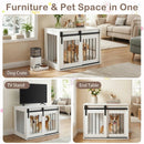 Dog Crate Furniture Heavy Duty Dog Kennel with Sliding Barn Door by LJGDeals