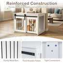 Dog Crate Furniture Heavy Duty Dog Kennel with Sliding Barn Door by LJGDeals