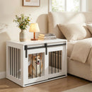 Dog Crate Furniture Heavy Duty Dog Kennel with Sliding Barn Door by LJGDeals