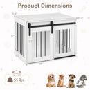 Dog Crate Furniture Heavy Duty Dog Kennel with Sliding Barn Door by DirectDeals