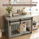 Dog Crate Furniture Heavy Duty Dog Kennel with Sliding Barn Door by DirectDeals