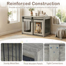 Dog Crate Furniture Heavy Duty Dog Kennel with Sliding Barn Door by LJGDeals