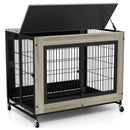 Industrial Dog Kennel with Flip-up Top 3 Lockable Doors and Removable Tray by LJGDeals