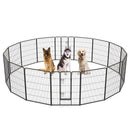 16 Panel 24/32/40 Inches Height Dog Playpen with Lock and Large Door