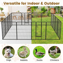 16 Panel 24/32/40 Inches Height Dog Playpen with Lock and Large Door-40 inches