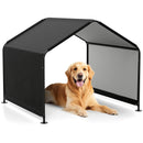 Dog Shade Shelter with Waterproof Roof for Large Medium Small Breeds-Black by LJGDeals