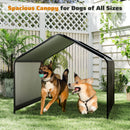 Dog Shade Shelter with Waterproof Roof for Large Medium Small Breeds-Black by DirectDeals