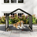 Dog Shade Shelter with Waterproof Roof for Large Medium Small Breeds-Black by DirectDeals