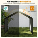 Dog Shade Shelter with Waterproof Roof for Large Medium Small Breeds-Black by LJGDeals