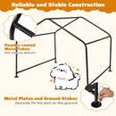 Dog Shade Shelter with Waterproof Roof for Large Medium Small Breeds-Black by LJGDeals