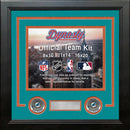 Miami Dolphins Teal Custom NFL Football 8x10 Picture Frame Kit by Dynasty Sports & Framing