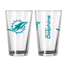 Miami Dolphins Game Day Pint Glass by Dynasty Sports & Framing