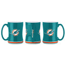 Miami Dolphins Logo Relief Coffee Mug - Green by Dynasty Sports & Framing