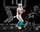 Tua Tagovailoa in Action Miami Dolphins 8" x 10" Blackout Football Photo
