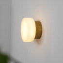 Domino A Cylindrical Alabaster Wall Light