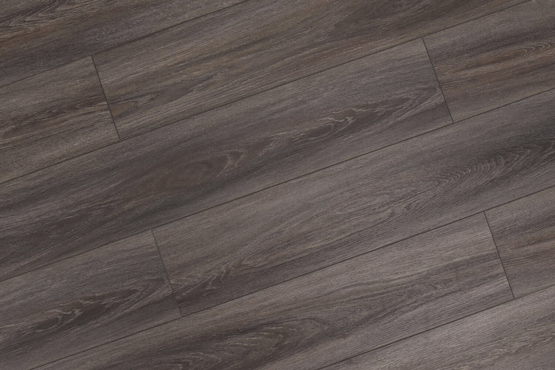 Domino WPC 7"x60" Vinyl Flooring 9.5mm- Charcoal Tone