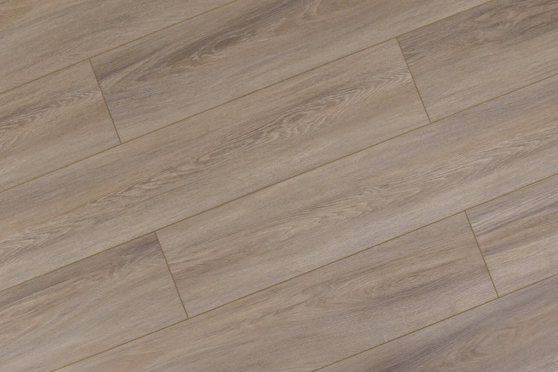 Domino WPC 7"x60" Vinyl Flooring 9.5mm - Silvery Beige