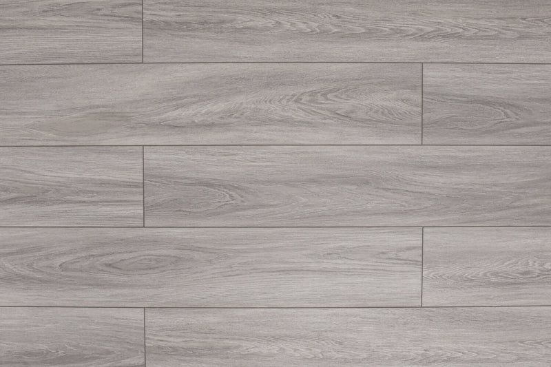 Domino WPC 7"x60" Vinyl Flooring 9.5mm - Soft Gray