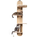 Door Hanging Cat Climber 4-level Height Adjustable with Plush Bed by LJGDeals
