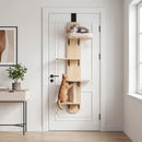 Door Hanging Cat Climber 4-level Height Adjustable with Plush Bed by LJGDeals