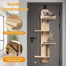Door Hanging Cat Climber 4-level Height Adjustable with Plush Bed by LJGDeals