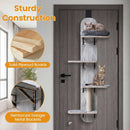 Door Hanging Cat Climber 4-level Height Adjustable with Plush Bed by LJGDeals