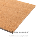Magnolia Branch - Blue Coir Doormat
