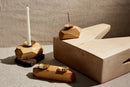 Wood Incense and Candle Holder by Dor+Kie
