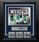 Tony Dorsett Emmitt Smith & Ezekiel Elliott Dallas Cowboys 8x10 Framed Photo w/ Engraved Autographs by Dynasty Sports & Framing